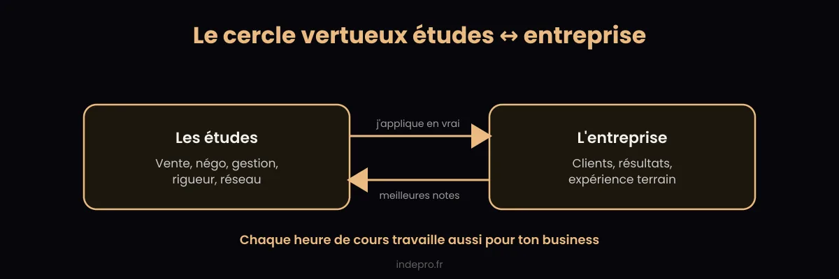Le cercle vertueux entre les études et l'entreprise